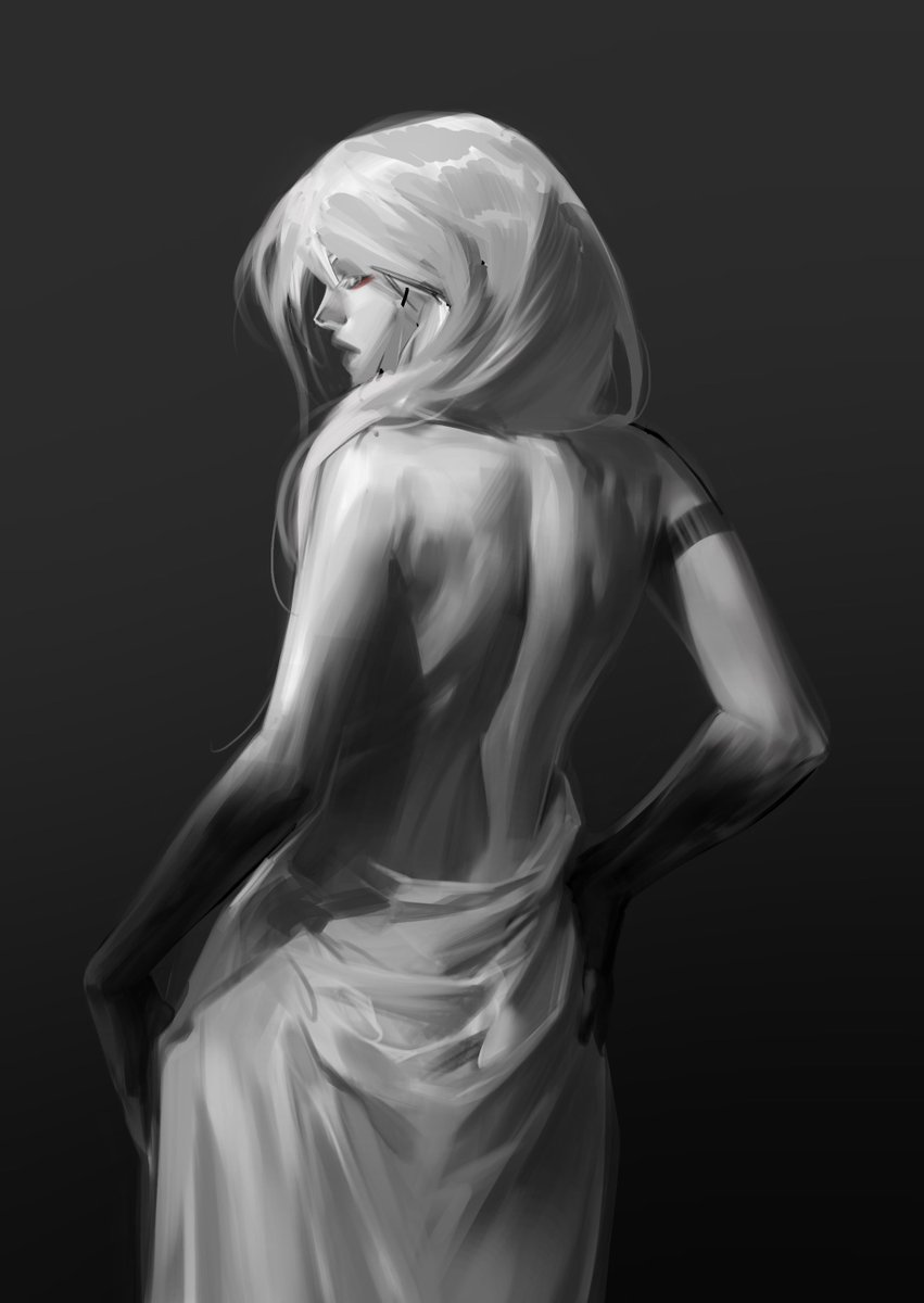 Kontuzhenaya's tweet image. After all i had to redraw this

#SIGNALIS #arianeyeong 
#signalisfanart