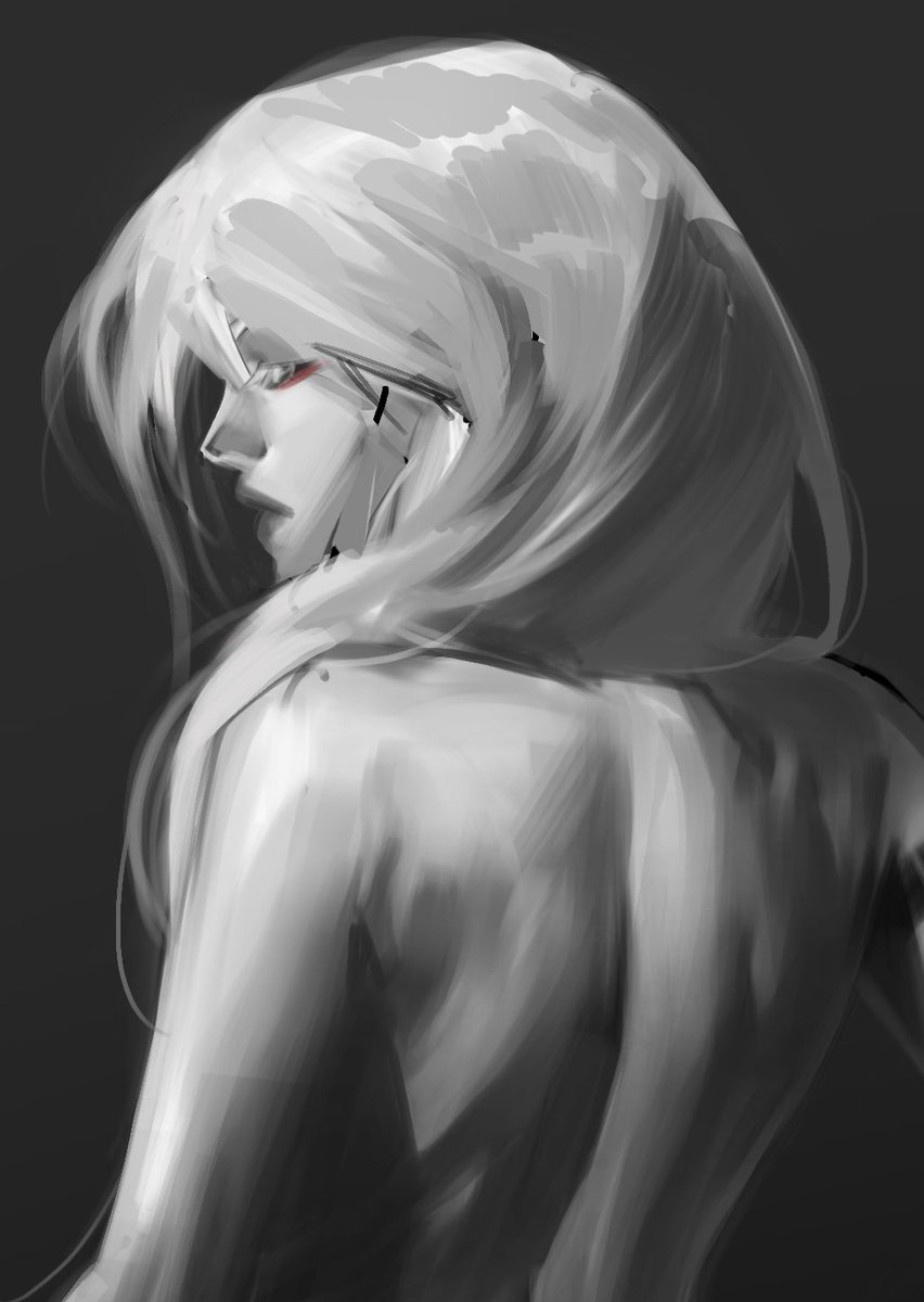 Kontuzhenaya's tweet image. After all i had to redraw this

#SIGNALIS #arianeyeong 
#signalisfanart