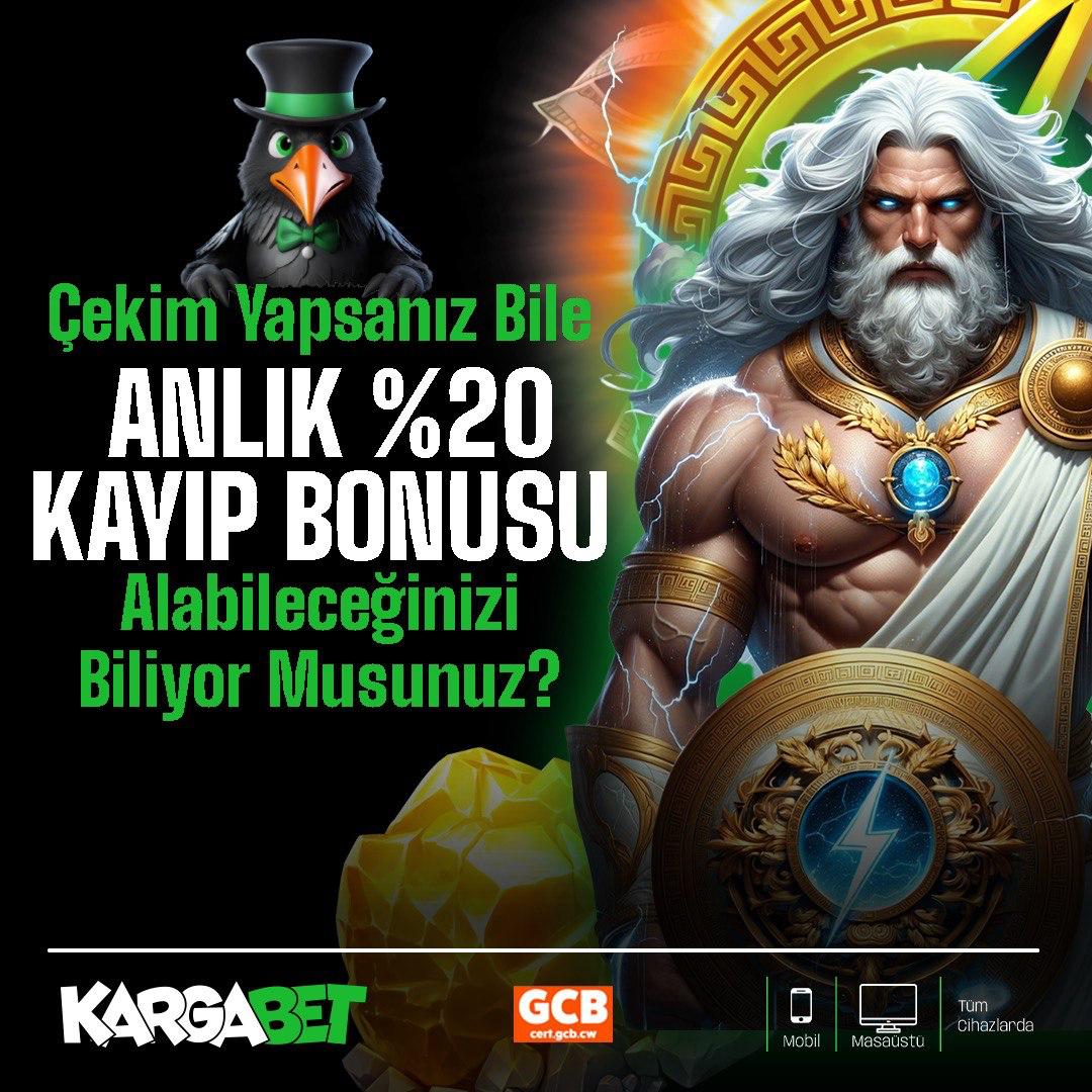 ‼️KARGABET'TE SAATE KURALA TAKILMAK YOK‼️

😍ÇEKİM BİLE YAPSAN HER YATIRIMINA
%2️⃣0️⃣ KAYIP BONUSU FIRSATI YANINDA

ℹ Detaylar Bonuslar Sayfamızda

#KargaBet #kargabet