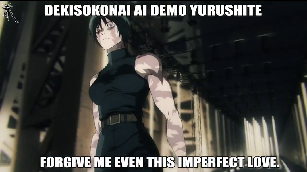 maomaopilled's tweet image. "forgive me even this imperfect love" maki
and "i won't worry about the price to pay" yuta