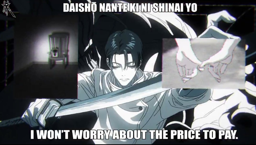 maomaopilled's tweet image. "forgive me even this imperfect love" maki
and "i won't worry about the price to pay" yuta