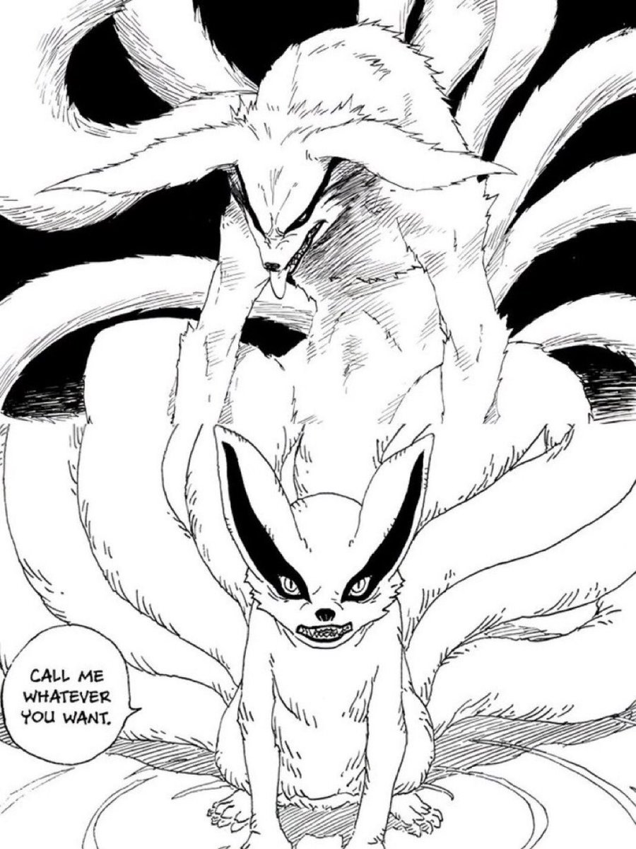 wyaFeda's tweet image. From tormenting Naruto due to being weaponized, fostering hate until Naruto showed him compassion and empathy and growing to care for him, to now being passed down to Himawari to protect the child of the very kid he tormented. No inner demon doing it like Kurama