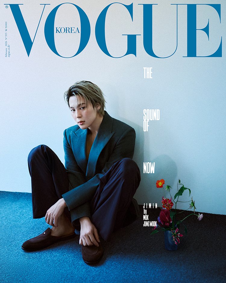 XFashion's tweet image. #JIMIN stuns for the February 2026 Issue of @VogueKorea wearing @Dior.

Photographed by Mok Jung Wook.