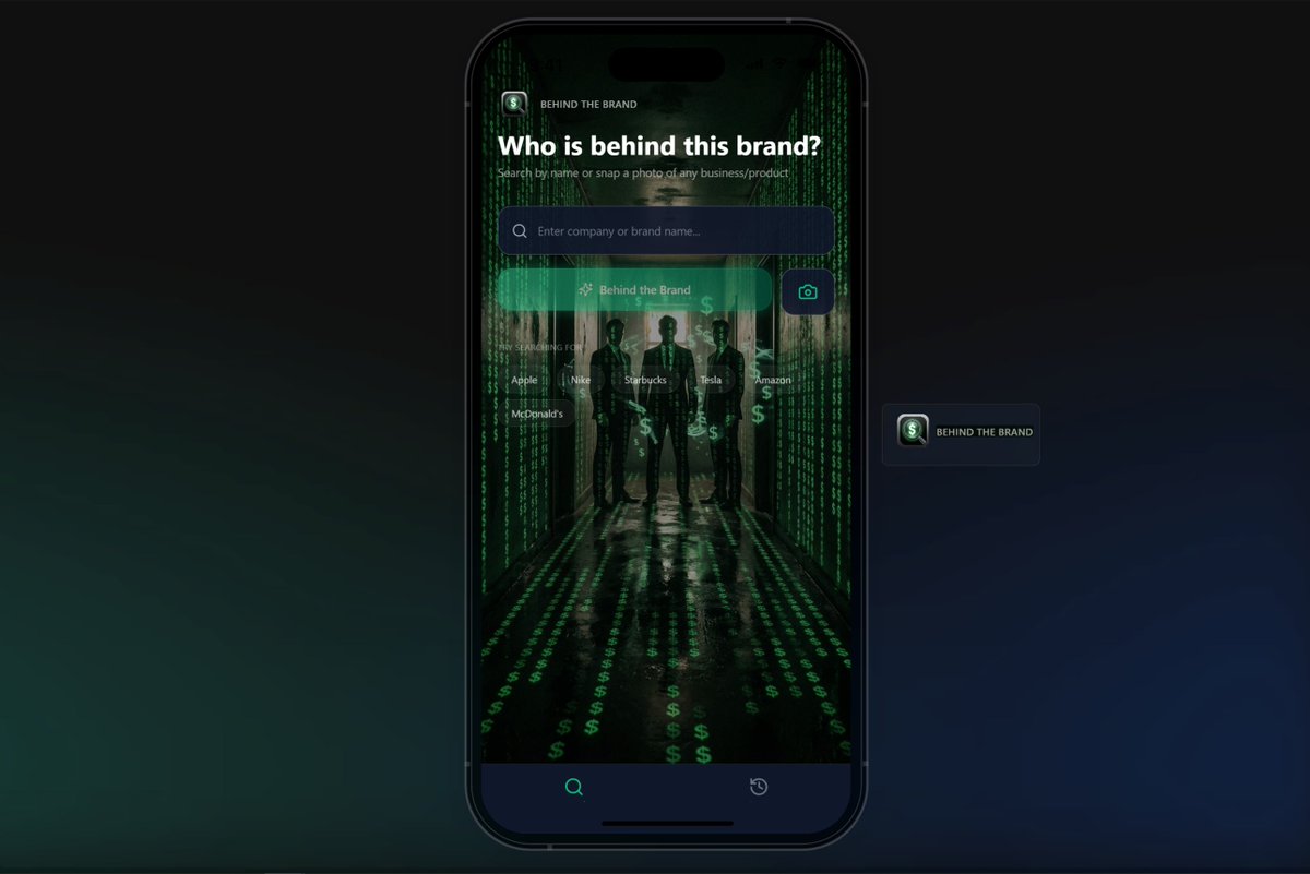 BehindBrandApp's tweet image. We follow the money to help you discover who really owns your favorite brands, restaurants, and businesses. Transparency in every tap. 🔍