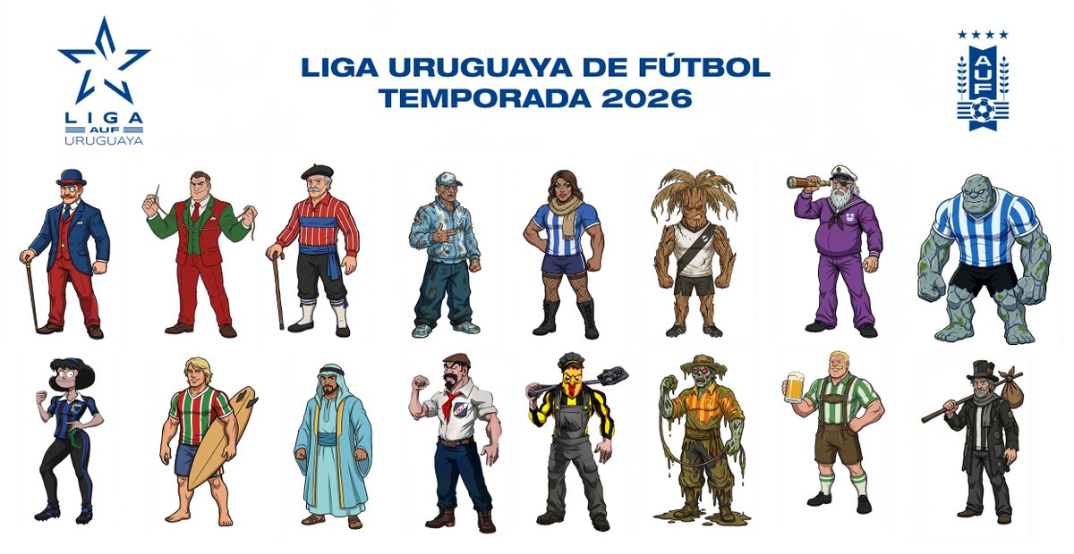 Bueno ahora si se GIGA VIENE: todas las mascotas de la
<a href="/LigaAUF/">Liga AUF Uruguaya</a> para la temporada 2026!! Sale hilo con cada una de ellas, así vamos viendo los rivales que nos tocan.