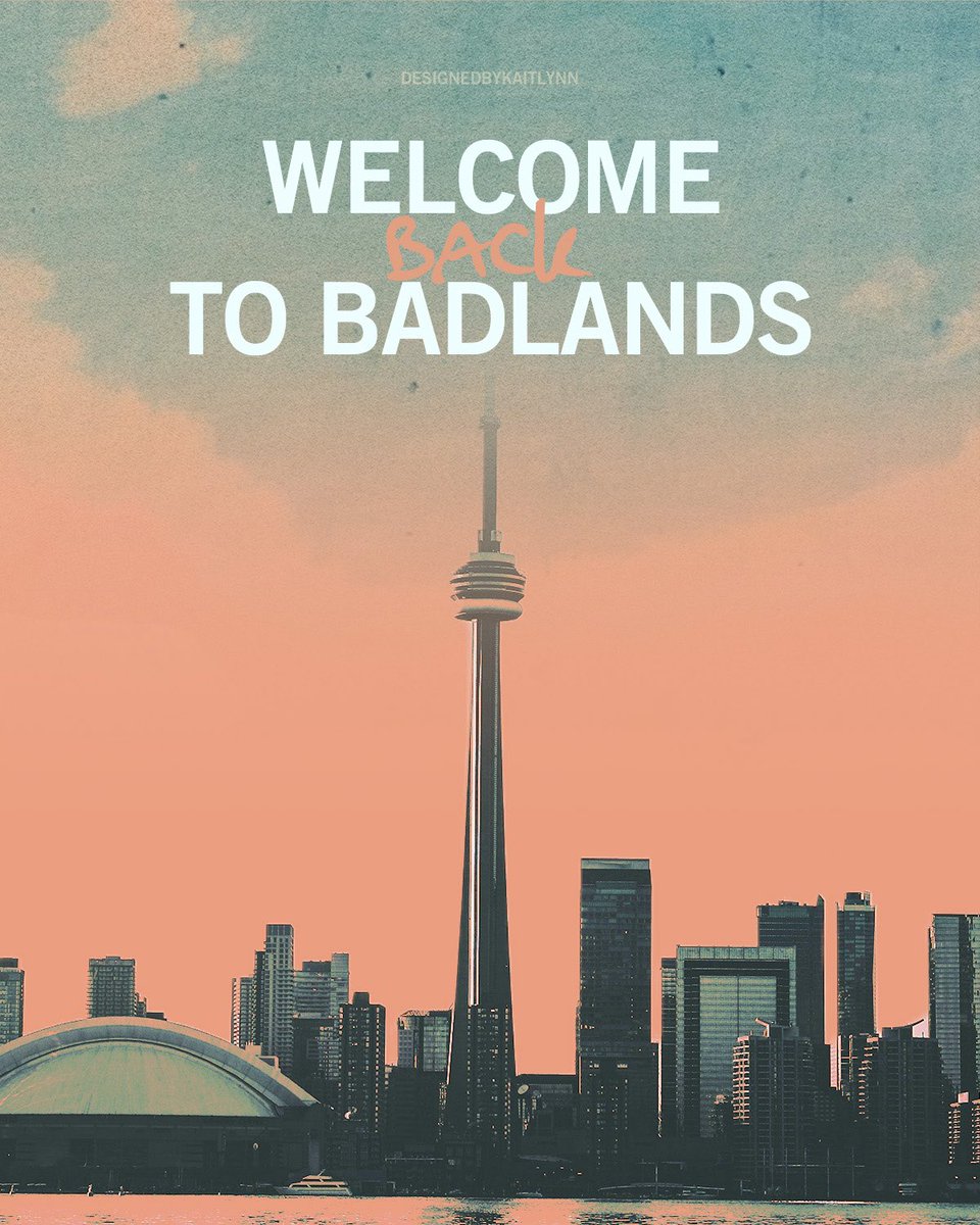 TORONTO!! ITS OUR TURN!!! 

#BACKTOBADLANDS #backtobadlandstoronto