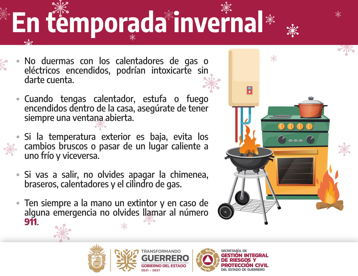 Cuídate y cuida a tu familia, evitemos intoxicaciones, sigue las siguientes recomendaciones.
#LaPrevenciónEsTareaDeTodasYTodos
#SGIRPCGro