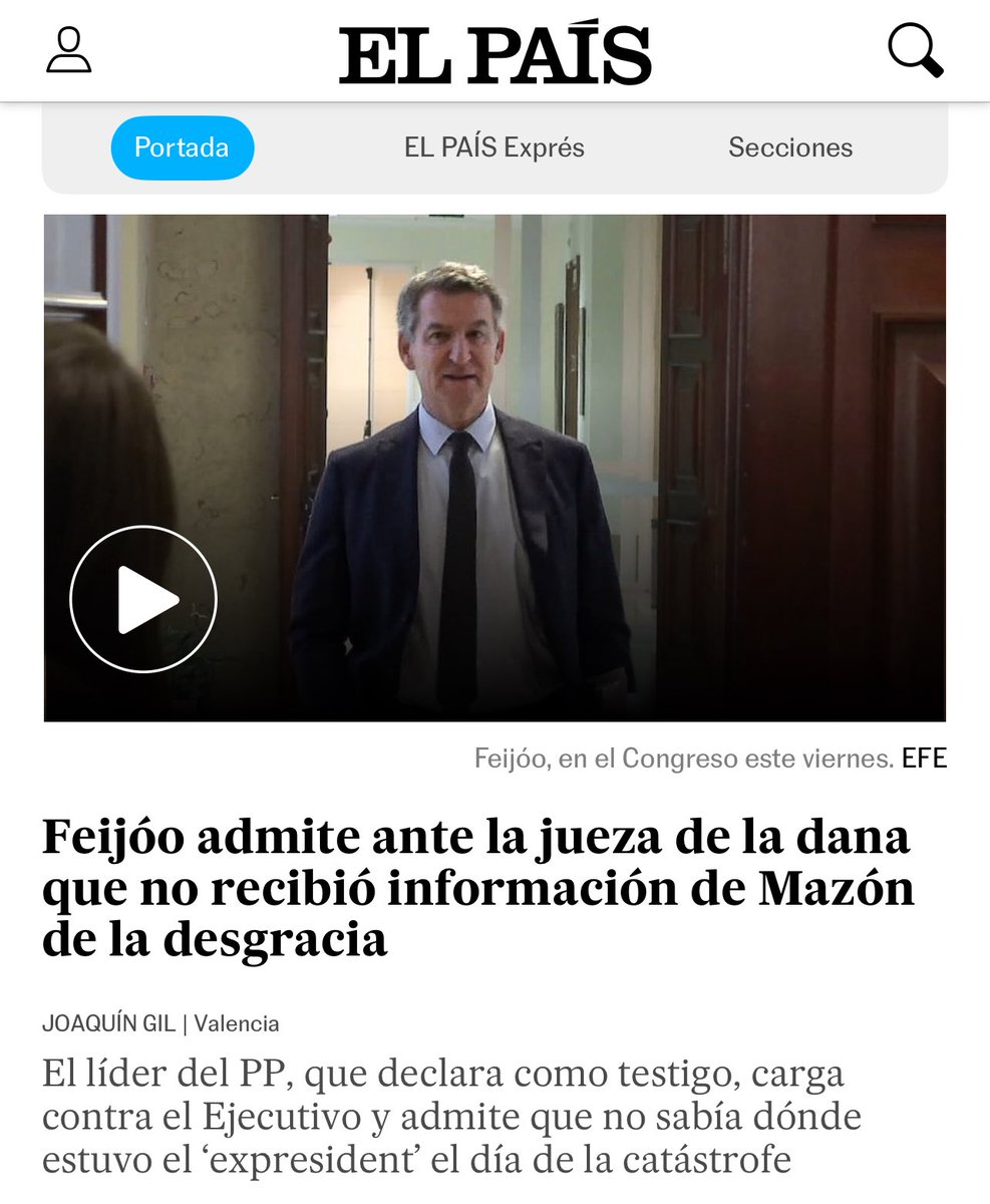 Ninguna sorpresa. El día que Feijóo diga la verdad eso sí que será una noticia de primera página.
