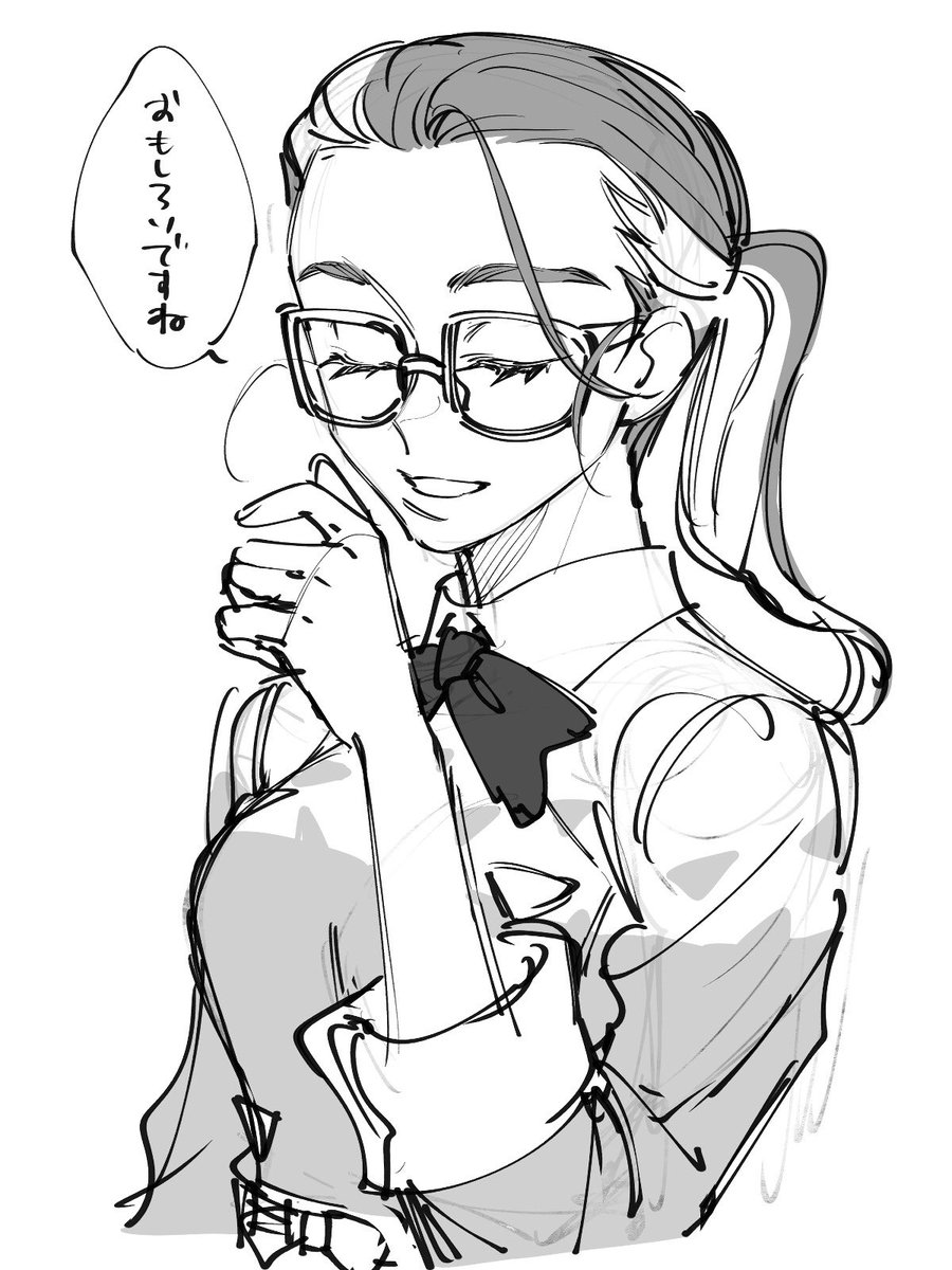 ⚠️女体化‼️
開眼してるのもね、描きたいなと 