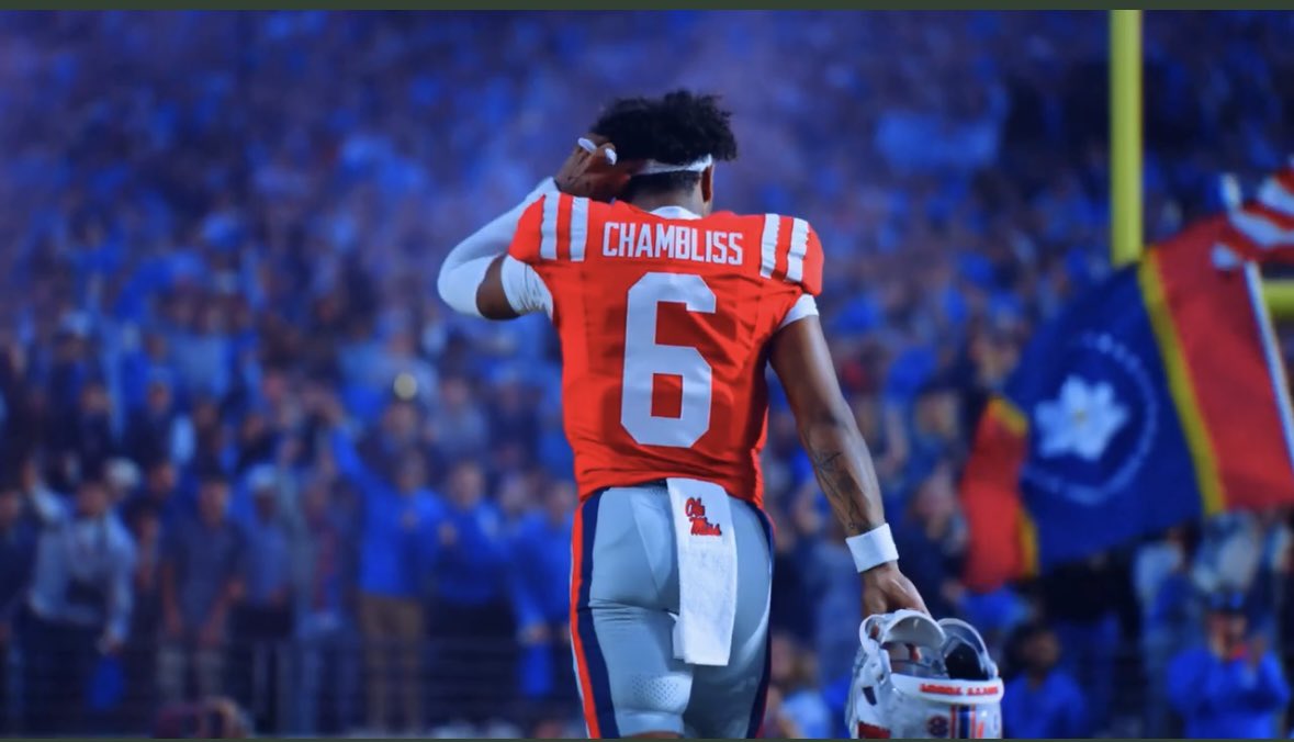 Trinidad Chambliss’s waiver for an additional year has been denied by the <a href="/NCAA/">NCAA</a>. This comes on the heels of facing a 6th year QB in the semi finals.

Tom Mars will fight back but if this is truly it, thank you so much for everything Trinidad Chambliss. A true Ole Miss legend.