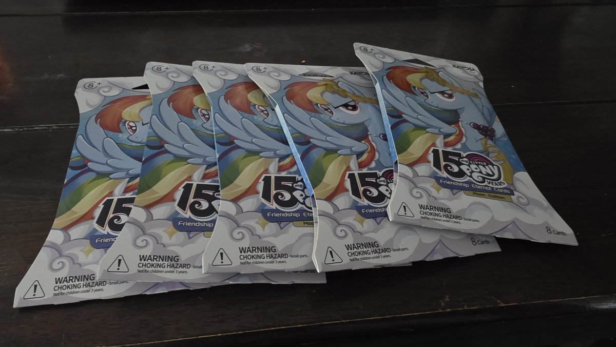 Be jealous! 😉
#tcg #mylittlepony #anniversary #kayou #FridayVibes