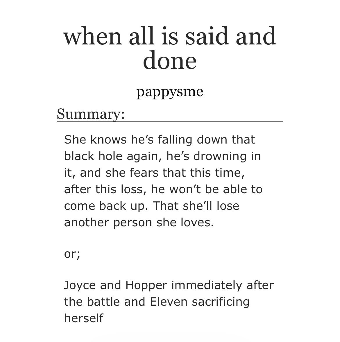 pappysme's tweet photo. @joyceannebyers my little contribution to the amazing Jopper tag on AO3. more fics are to come! hope you like it! 🤭🤭

https://t.co/zuJwxERoGl https://t.co/qbUMdpZrKw