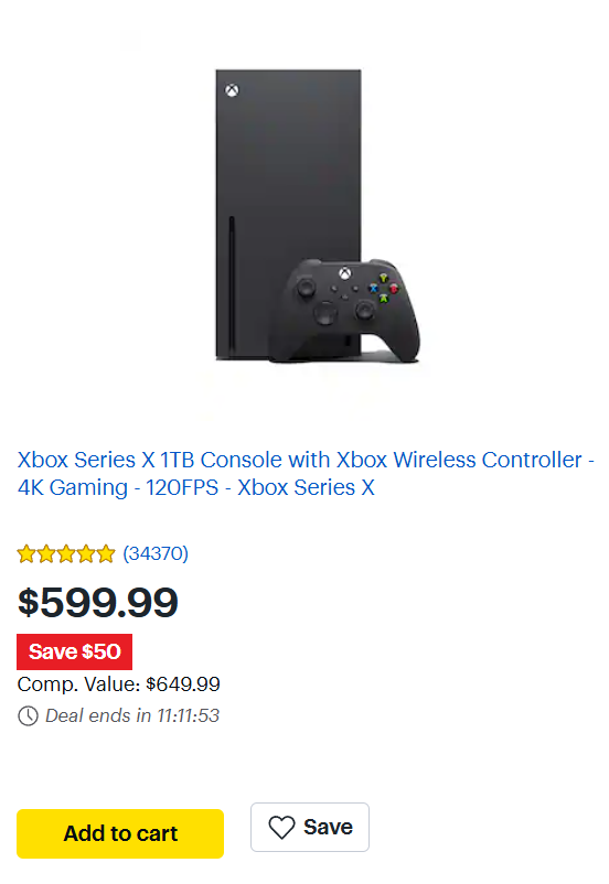 makmersion's tweet photo. The state of gaming in 2026...

A console that released at $499 5 years ago now costs $599 ON SALE. https://t.co/mXHDZeUxfd