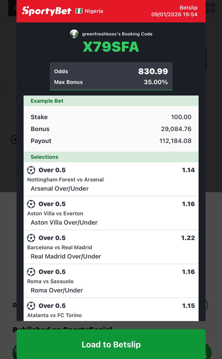 FreshBossTips's tweet photo. X79SFA

800 ODDS💀 https://t.co/ee7DLICTmd