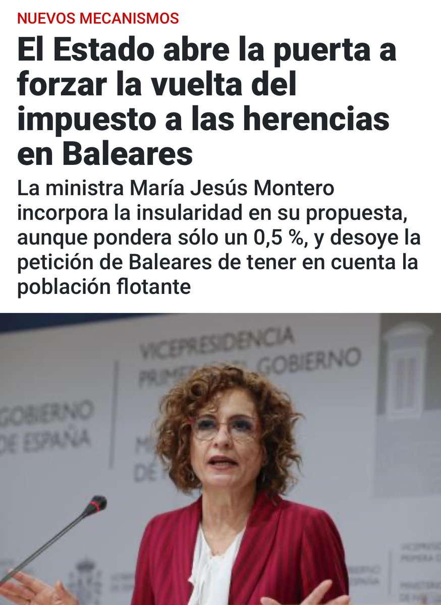 No coneixen la gent d’aquestes Illes.

Ens hi trobaran davant!

🔗 ultimahora.es/noticias/local…