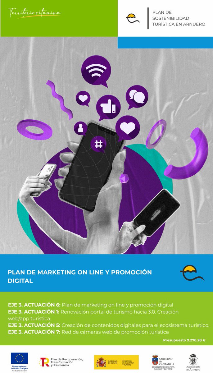 Próxima licitación del plan de marketing, comunicación online y entorno digital del Ecoparque de Trasmiera, con un presupuesto de 210.000€, financiado por el #PlandeRecuperacion y fondos #NextGenerationEU

ayuntamientoarnuero.org/proxima-licita…