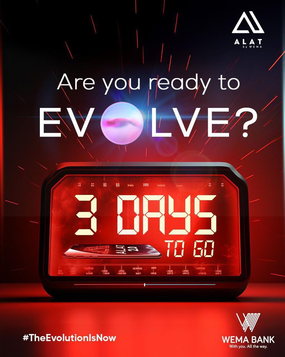 Thenkem's tweet photo. Something big is loadingโฆ
Not an update. Not an upgrade.
A full evolution.
ALAT 2.0 is coming. โก๏ธ
#theevolution #alattheevolution https://t.co/LAJILedSYu