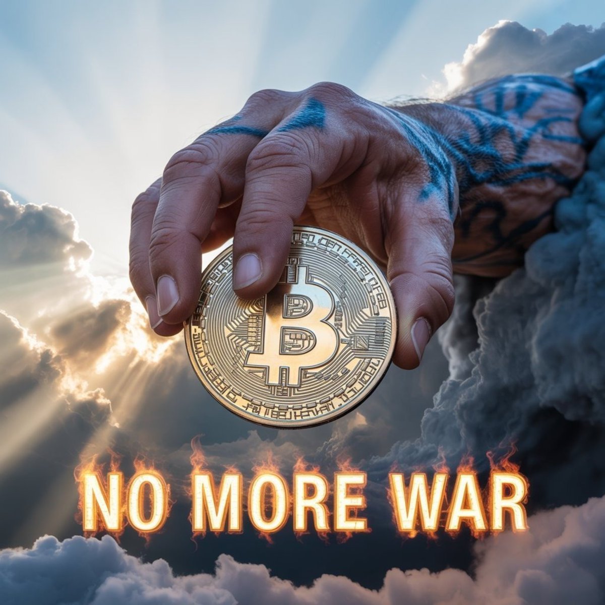 A world on #Bitcoin is a world harder to drag into war.