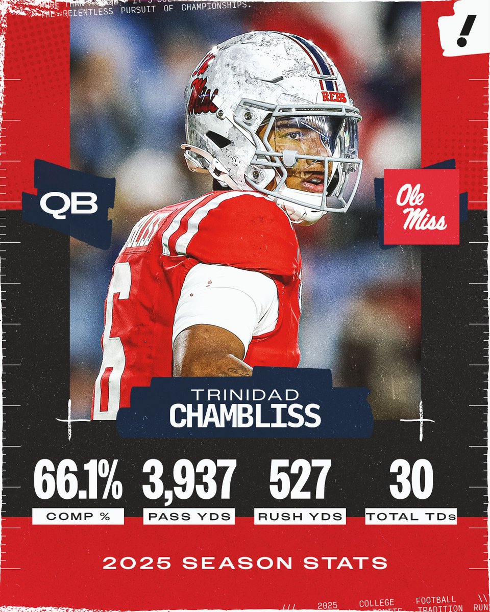 If that's the last we see of Trinidad Chambliss, what a one-year show at Ole Miss 👏