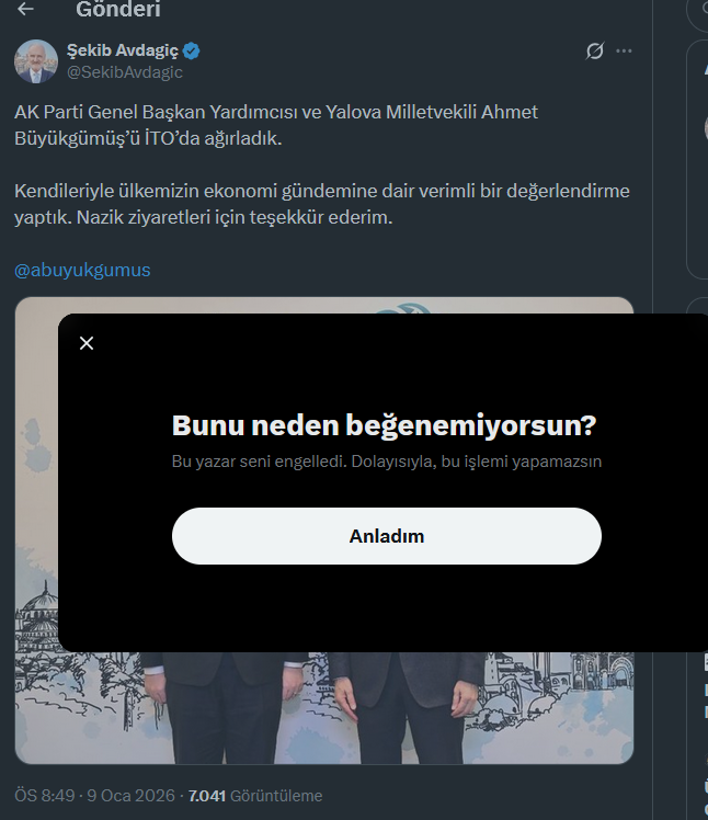 ozanyucer's tweet photo. Sen @SekibAvdagic ! Beni engelledin öyle mi?

Neden?

Söylediklerimde hakaret var mı? Yalan var mı?

Ehh dur bakalım..

Hayırdır başkan? Bende İTO üyesiyim!!! Şirketim orada kayıtlı! https://t.co/4R6fs05jSe