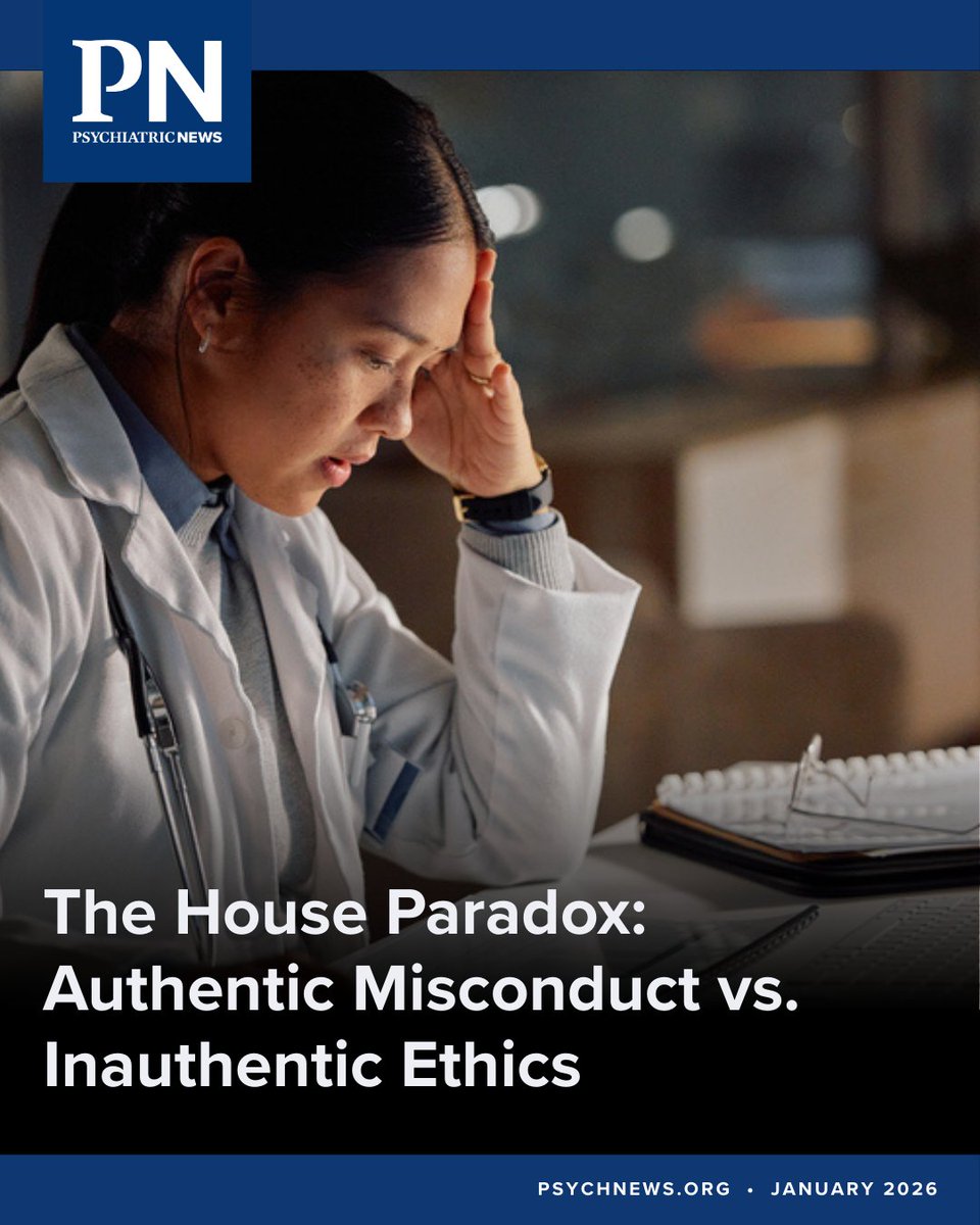 PsychiatricNews's tweet photo. TV’s Dr. Gregory House lies, manipulates, sedates, and bulldozes autonomy, but he does so in service of healing—while in the real world, we follow rules in service of systems. https://t.co/qGVYJ9YDKq

@APAPsychiatric
@@adrianpreda https://t.co/3rt2PYW85n