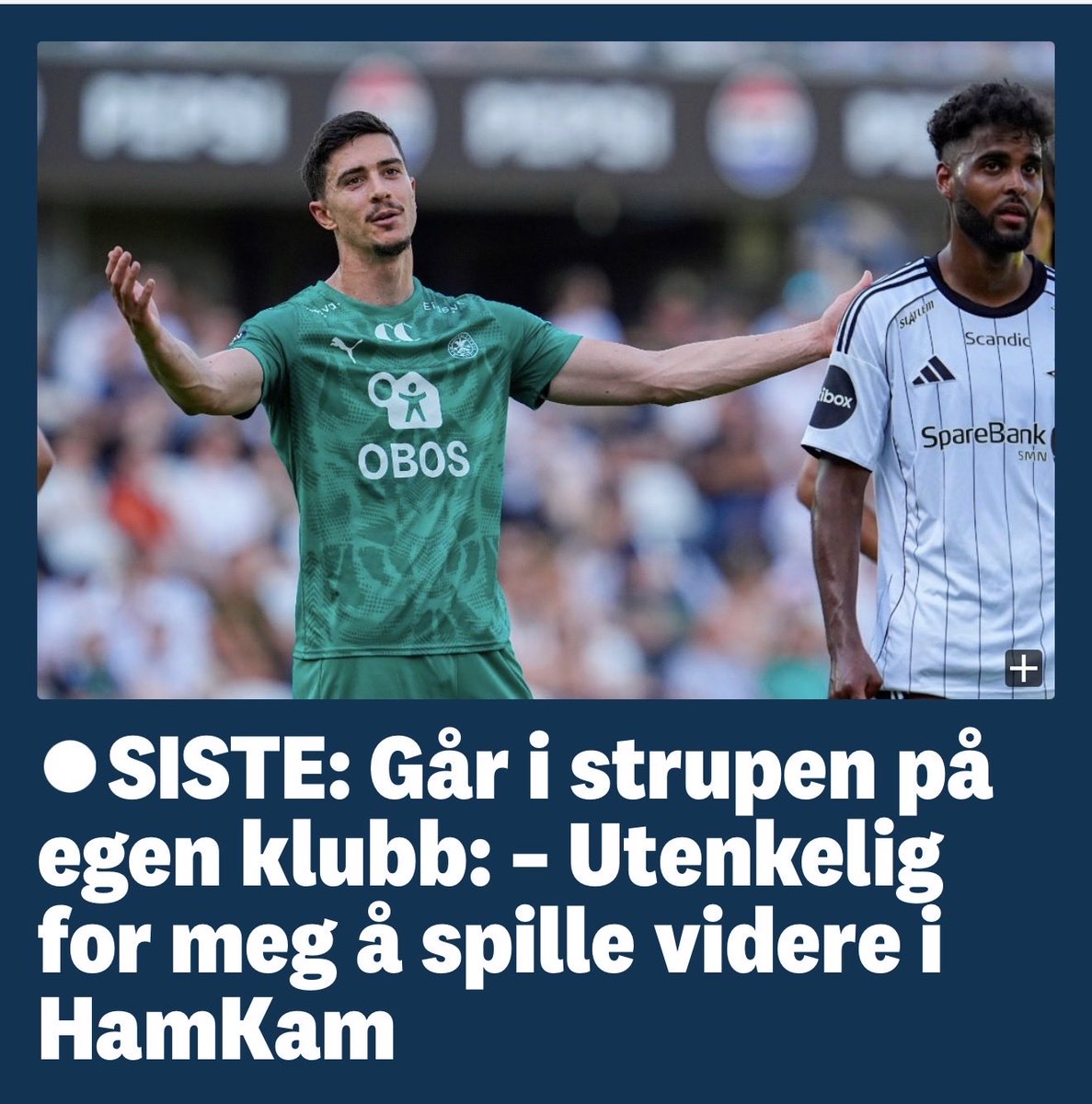 Gud bedre… «Vi var egentlig enige om en forlengelse. Men de ventet og ventet. Fra 2. desember ventet vi på utkast på en avtale, men den stemte ikke over ens med det vi var enige om. De kløna det til så ting tok ekstra tid. På grunn av det rakk Montreal å komme på banen.»