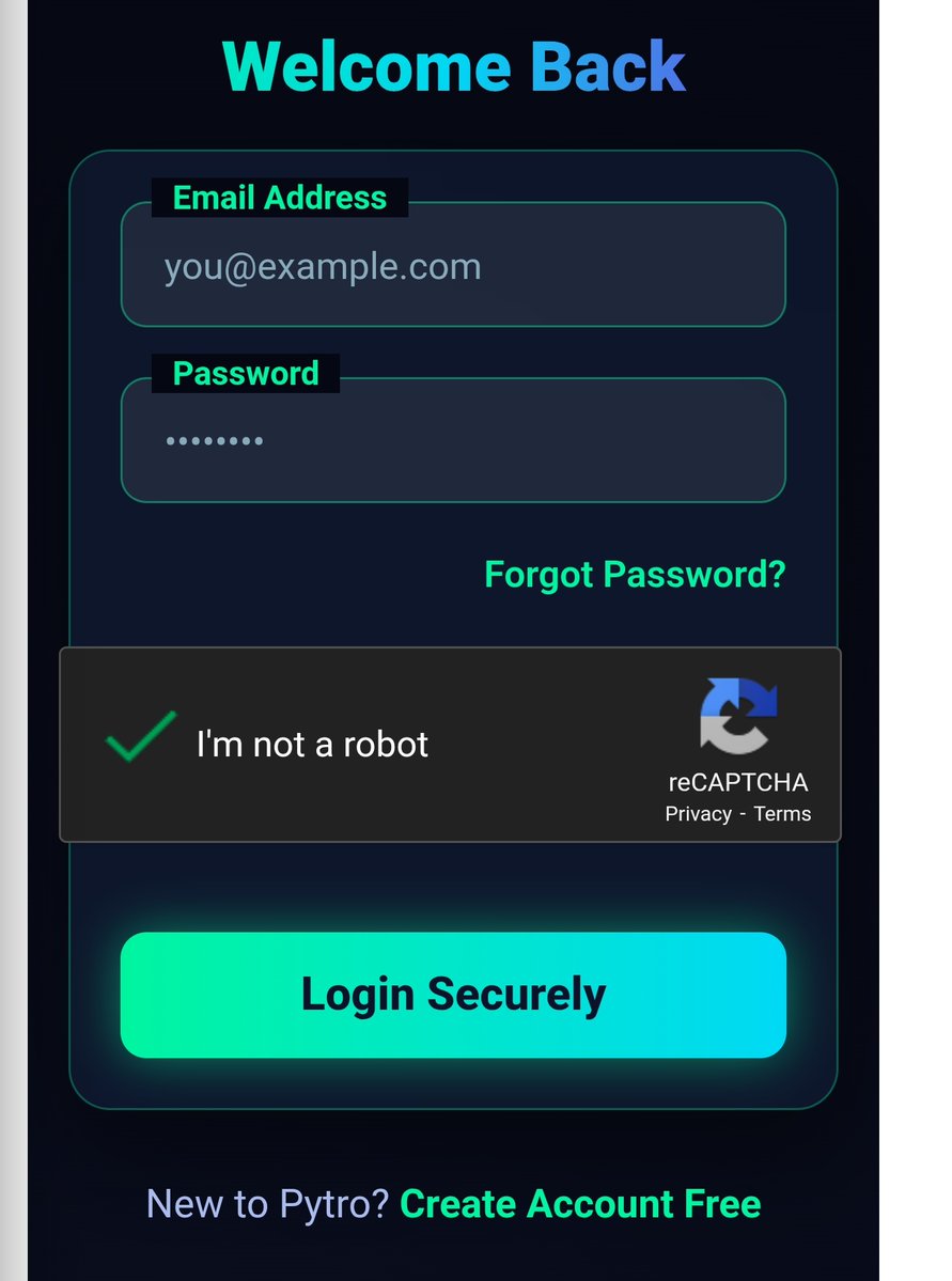 PytroNetwork's tweet image. 🔔 Community Update
Due to fake bot accounts, and OTP issues reported by some users, Pytro Network has enabled captcha-based login to protect the platform.
Thank you for your patience &amp;amp; support 🤝
#PytroNetwork