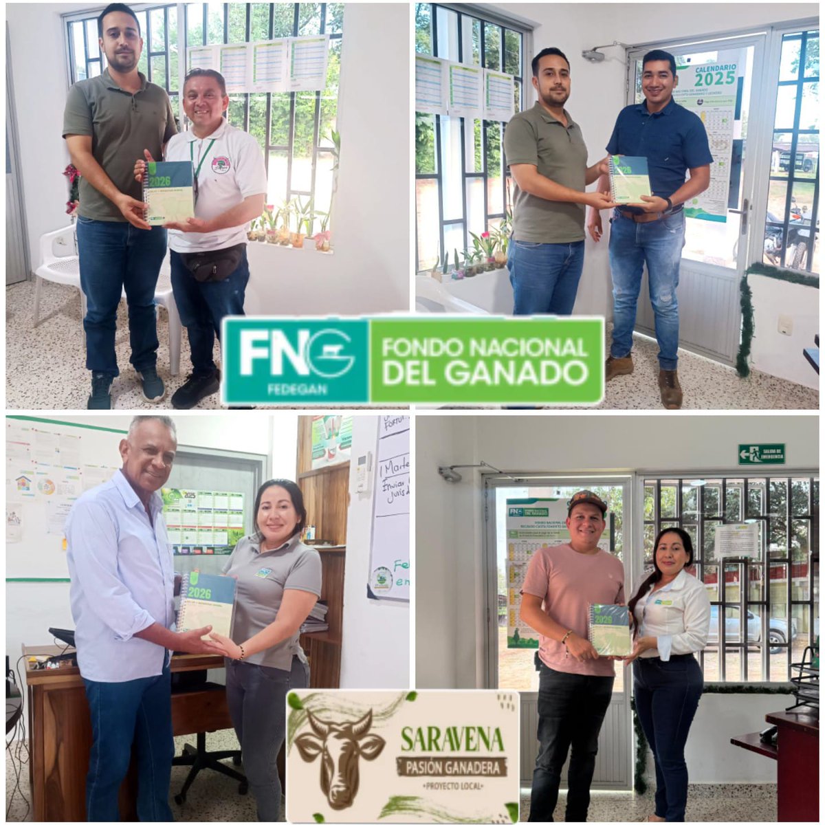 PlSaravena's tweet image. El proyecto local continúa con la entrega de agendas 2026, reafirmando su compromiso con la organización, la planificación y el acompañamiento a la comunidad en el nuevo
#OrgullosamenteGanaderos