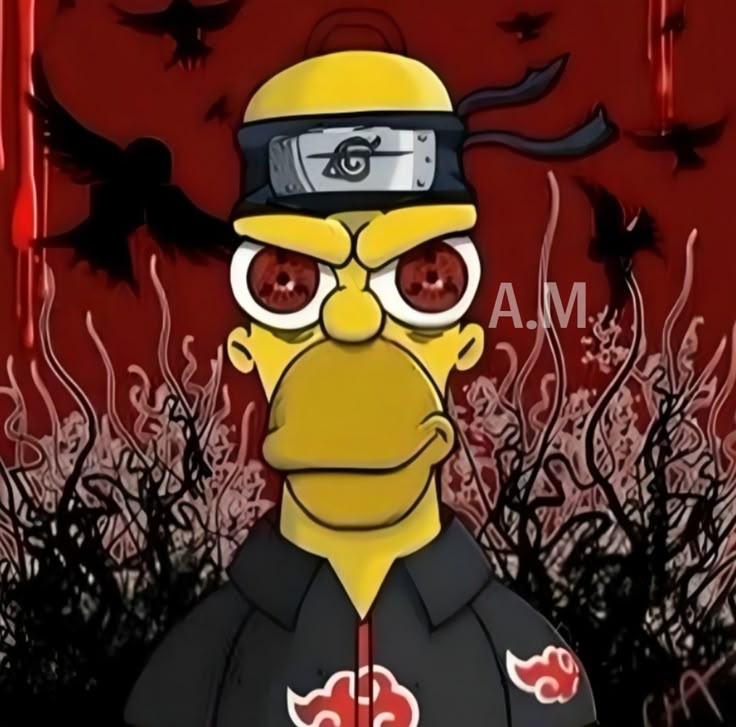 BirdYoru's tweet image. Uchiha Homer alone has more writing and aura than AFO