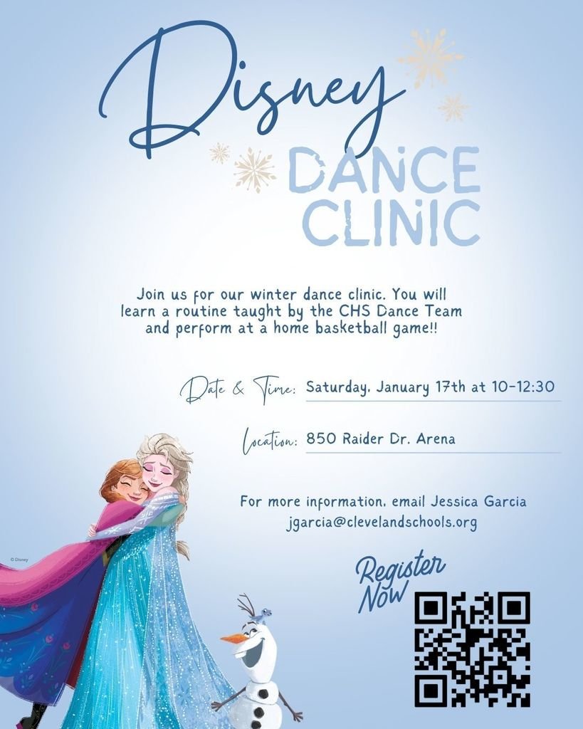 Perfect for dancers of all levels!  Come dance, play, and feel like a Disney Star!

Spots are limited, so don't miss out!