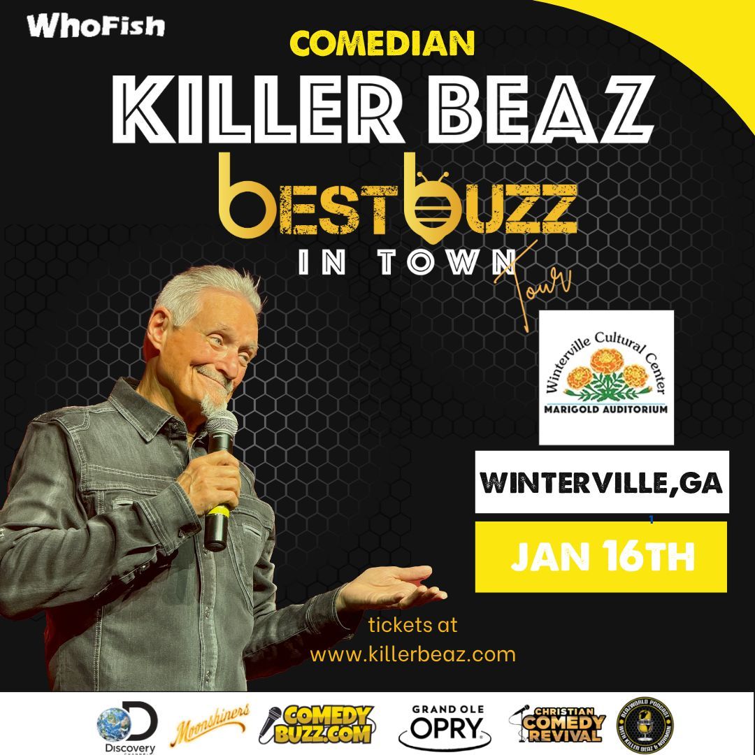 KILLERBEAZ's tweet photo. Big laughs are buzzin’. Killer Beaz live at Marigold Auditorium — January 16 #KillerBeaz #Comedian #standupcomedy https://t.co/x9OpeGAWt5