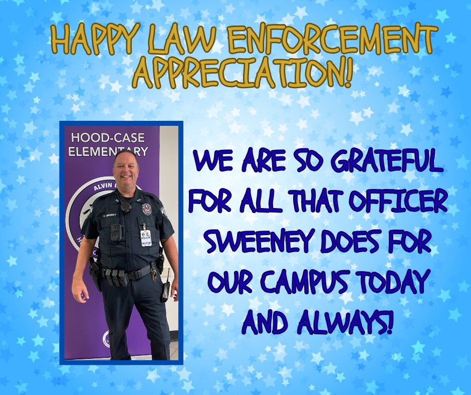 We love Officer Sweeney!