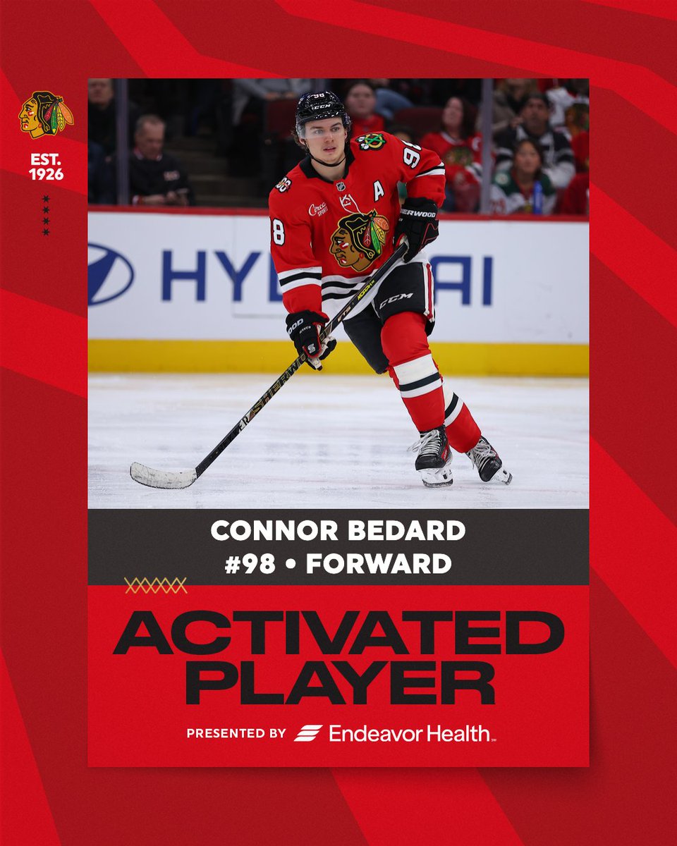 NHLBlackhawks's tweet photo. he's baaaaaaaaaaaack‼️

📰 ➡︎ https://t.co/1frK18VDE1 https://t.co/DK6Eope3m9