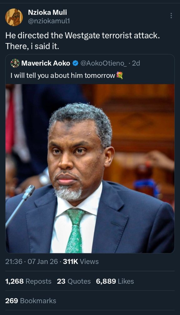 Just IN: Nzioka Muli has been picked by 3 masked men.