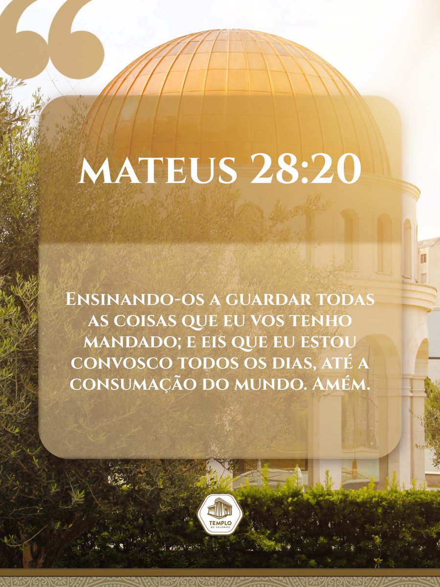 Templo de Salomão tweet media