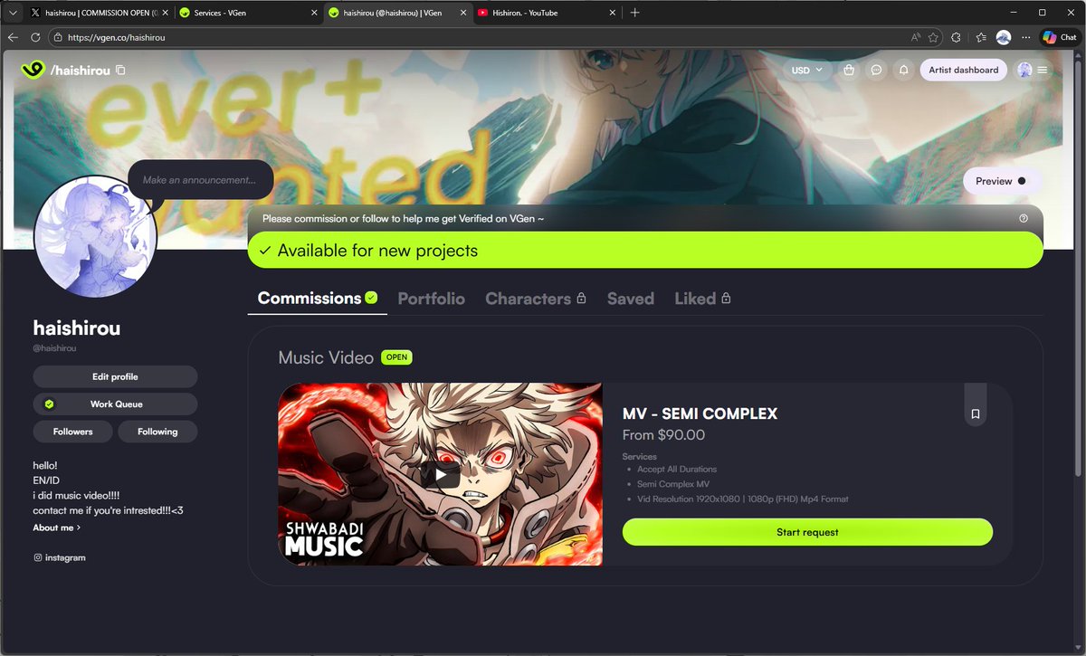just make vgen account, you guys can check it out :3
vgen.co/haishirou