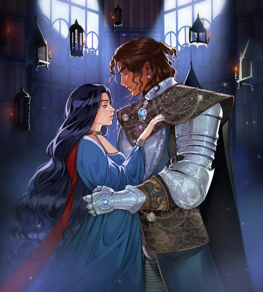 toba_art's tweet image. the carian knight and her princess #eldenring #wlw #ocs #yuri #butchfemme