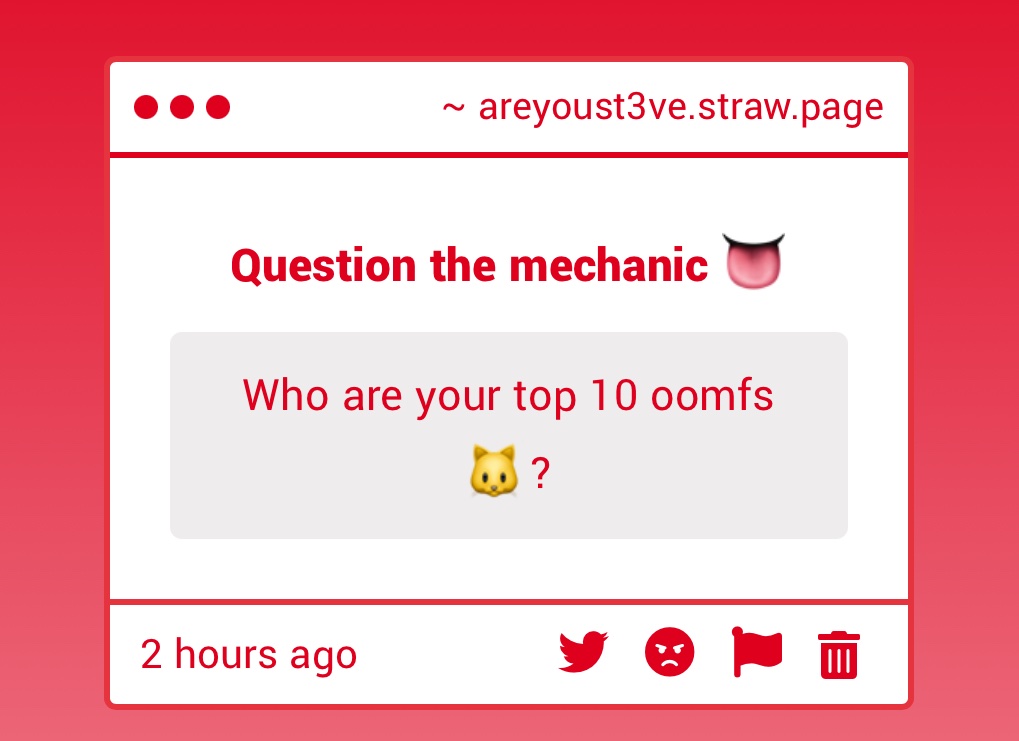 are_you_cr4zy's tweet image. AUGH i dont know ,,, like

Covas (@ititally ) defs on top ,,
Evies second (@yru_charcut3r3 )
johnnyoomf and dallasoomf are tied 💔 ( @applesauc3lover and @Bl00dy_H4t3 )
and then an oomf from tiktok (he doesnt have twt)

(areyoust3ve.straw.page )