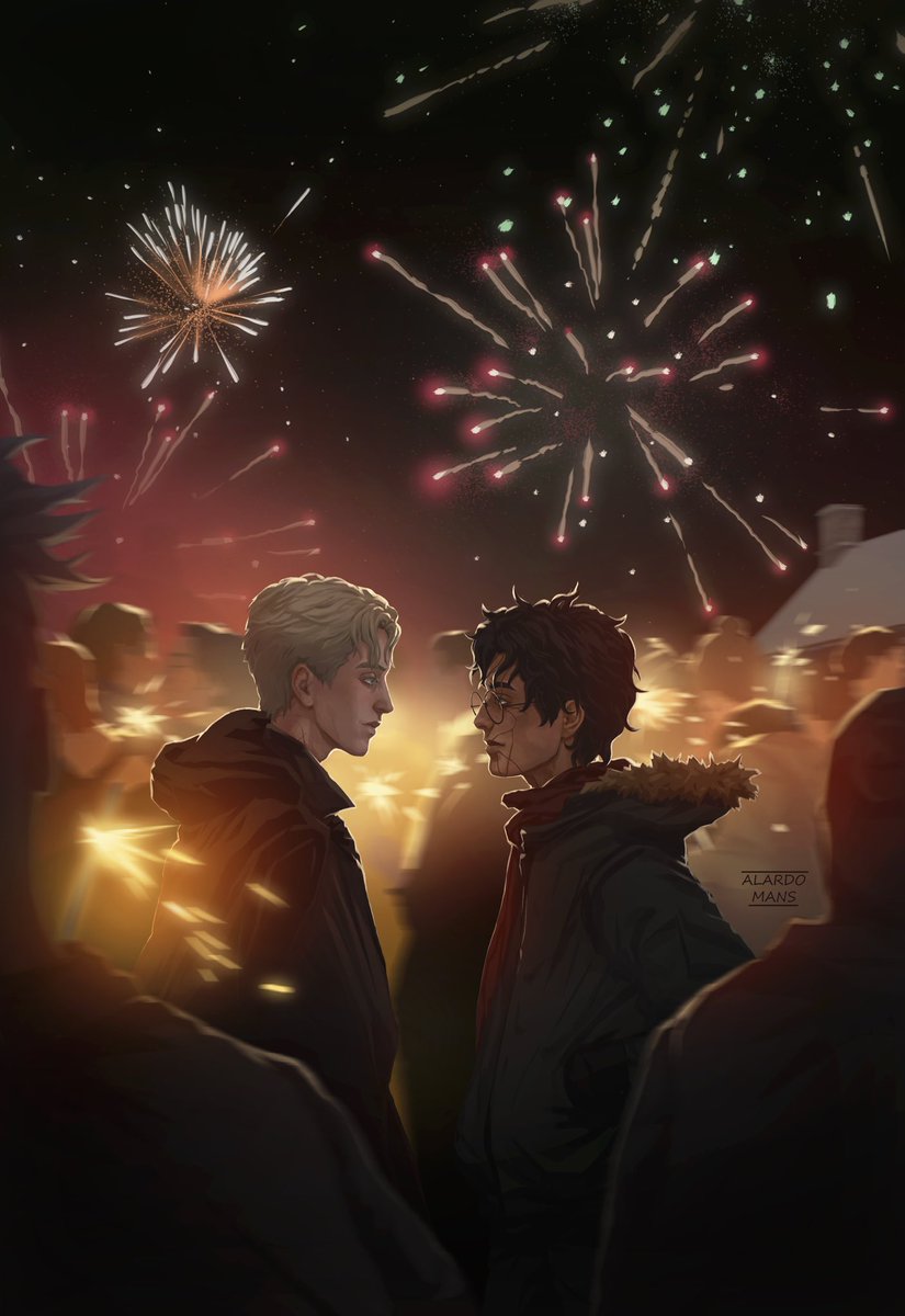 Art for the "Secret Language" 🎆

#hpdm #HarryPotter #DracoMalfoy