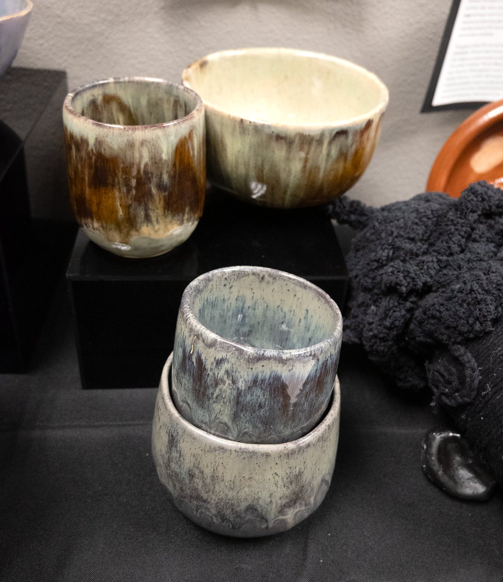 wfsheyenne's tweet image. Level 3 Ceramics students at Sheyenne High recently put up an exhibition at the District gallery space. Students worked throughout the semester to develop artistic themes, hone their craft and develop artist statements. They worked together to curate an exhibition of their work.”