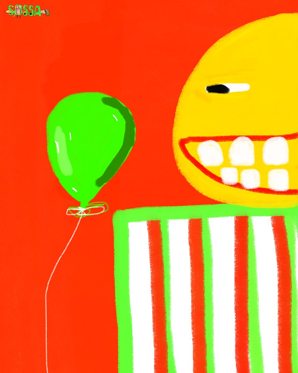 soartdept's tweet photo. Title: LOON SMILE
Medium: Mixed Media (Digital)
Size: 1080 x 1350 px
Artist: Sossa
#art #fyp #artistsontwitter #contemporaryart #sossa https://t.co/dqoRO4aYh1