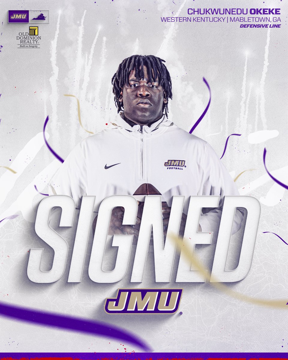 JMUFootball's tweet image. Welcome to the Valley, @44chukwunedu.

#GoDukes