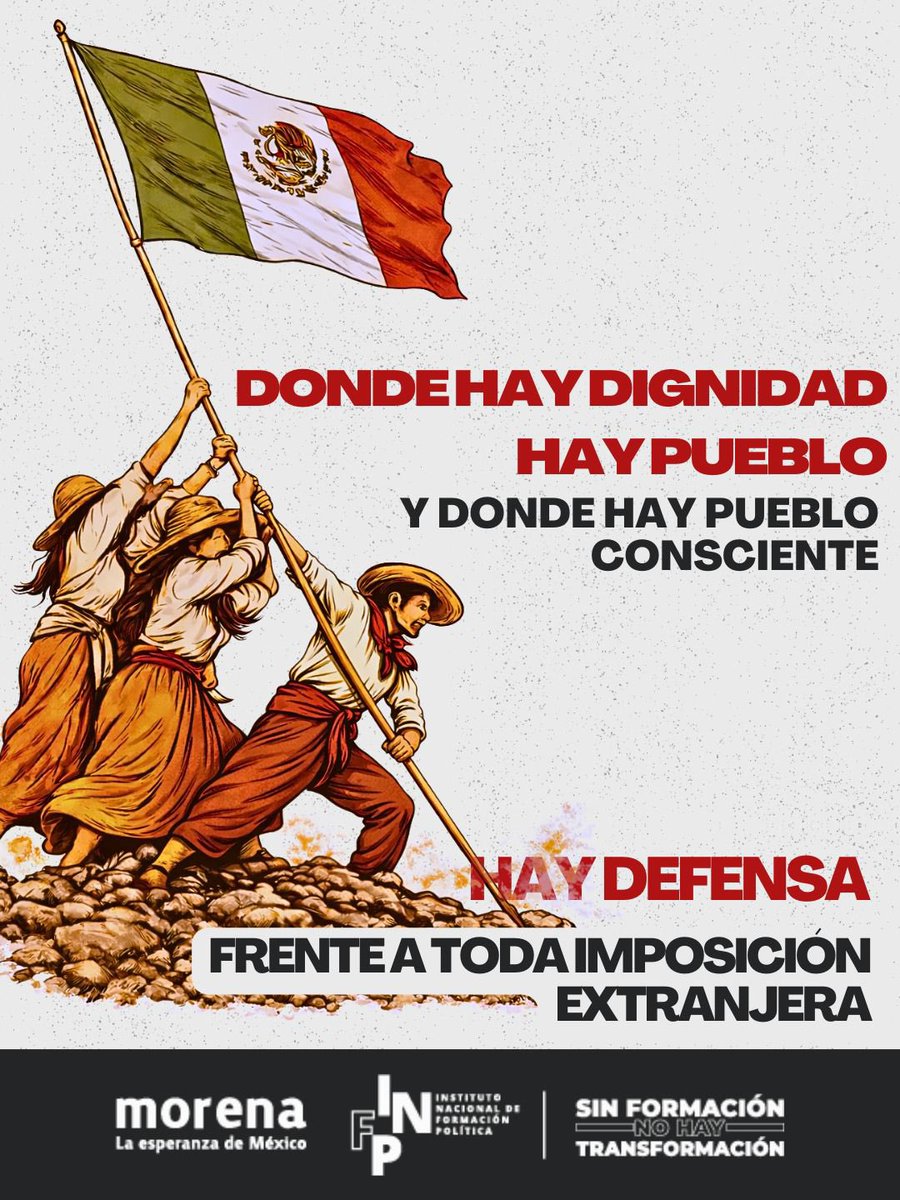 La soberanía nacional es un mandato constitucional, no una postura coyuntural.
No podemos ser indiferentes ante discursos que priorizan los recursos naturales sobre la democracia y la vida. 
En Morena tenemos una línea clara, no intervención y solución pacífica de las