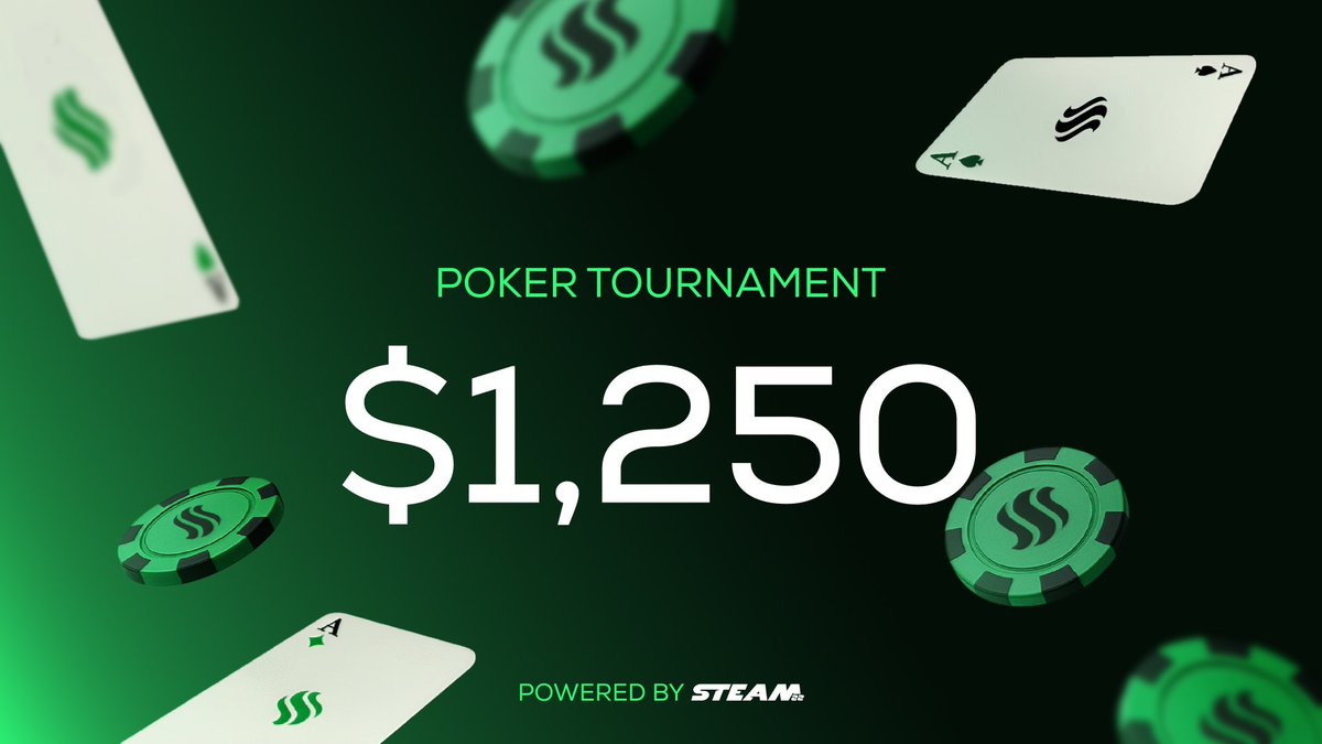 🟢Steam22 Poker Tournament Free Roll🟢

Seats are limited and we're opening up 5 slots. Want in? Secure your spot:

1️⃣ Follow <a href="/Steam22/">Steam22</a>
2️⃣ Like &amp; RT
3️⃣ Drop your Discord name in the comments

You can also purchase your ticket in our marketplace.