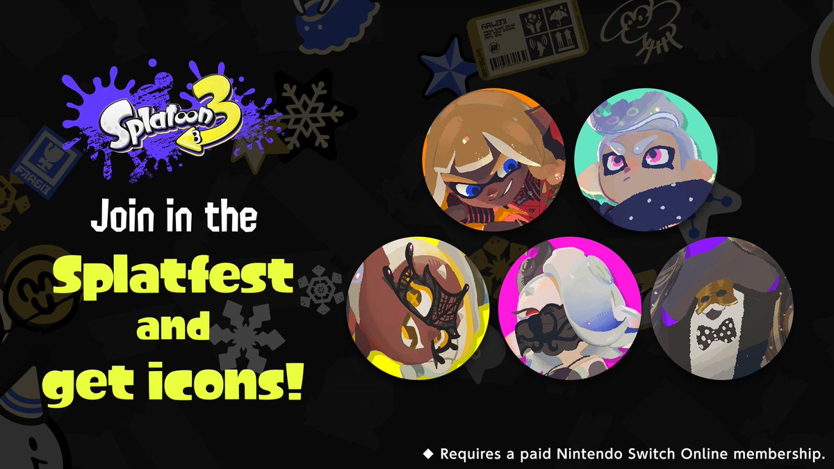 SplatoonNA's tweet image. Starting today at 4pm PT, paid Nintendo Switch Online members will be able to earn 100 Platinum Points and special #Splatoon3 themed icon elements.

Just play Splatoon 3 during the Frosty Fest in-game event between Jan 9 at 4pm PT and Jan 11 at 4pm PT!
