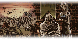 "By the time Marth arrived in Aurelis, much of its territory had already been carved up by Dolhr's ally Macedon. Still, the king's younger brother, Hardin, refused to give up the fight. The people called him Coyote, and he intended to live up to the name."