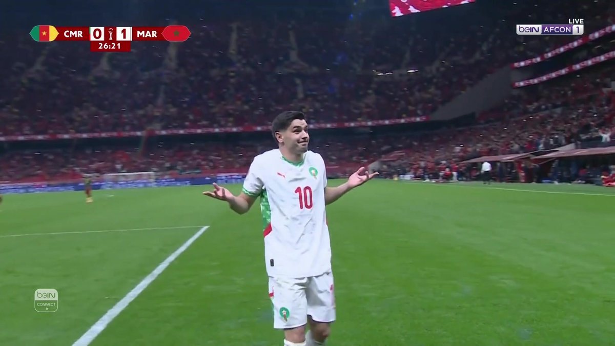 هدف المنتخب المغربي عن طريق براهيم دياز 