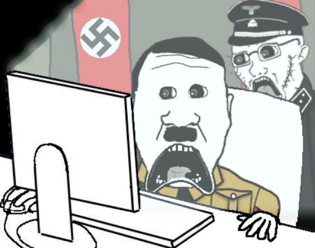 CobsonsTopGuy6's tweet image. Hitler in heaven watching George Floyd get killed