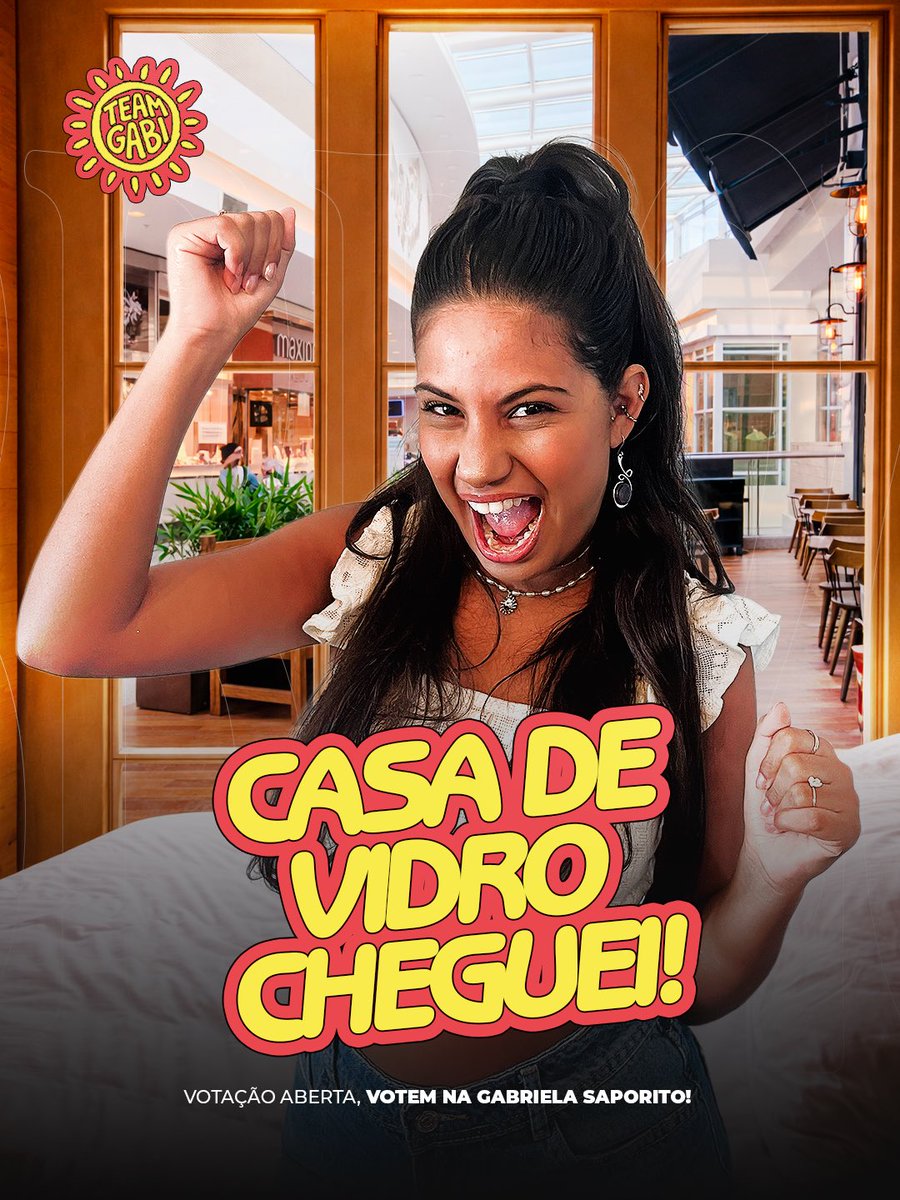 gabisaporito's tweet image. É OFICIAL! Estou na Casa de Vidro do #BBB26 

Meu coração está cheio de emoção por viver esse momento tão especial, conto muito com o carinho e o apoio de vocês.

⚠️ A votação já está aberta no Gshow! O link está na minha bio.

Vem para o #TeamGabi ☀️