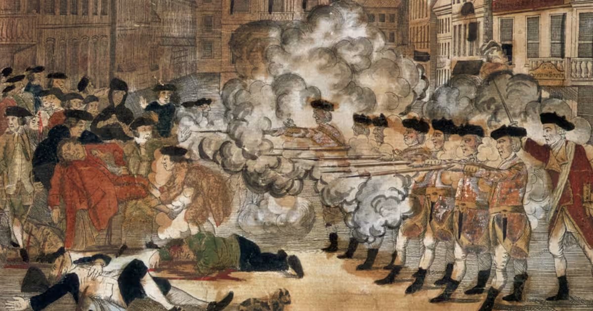 AgoristN's tweet image. If the 1770 Boston Massacre by Redcoats happened today, MAGA would be saying:

- They should've just complied
- FAFO
- Officers were scared for their lives
- The colonials should obey the law
- Redcoat lives matter
- They shouldn't have been protesting
- The King's tax is a…